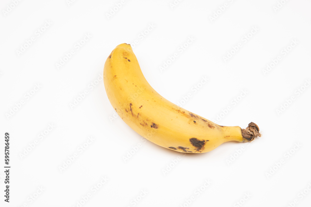 Canary banana on a white background Canary banana on a white background