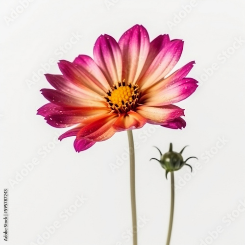 Flower with white background excellent quality and beautiful detail  IA generativa photo