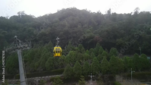 cable car at sun moon lake