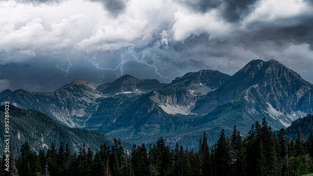 Lightning Struck Mount Timpanogos Lightning Struck Mount Timpanogos