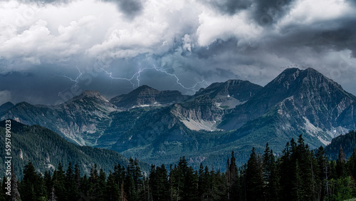 Lightning Struck Mount Timpanogos