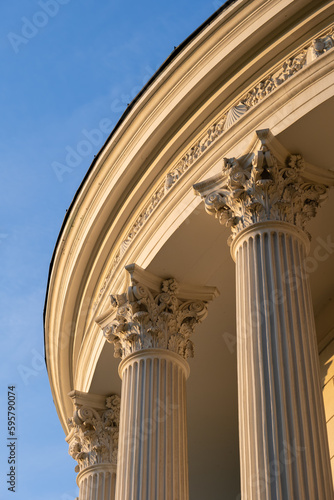 Saxon Garden Water Tower Architectural Details In Warsaw