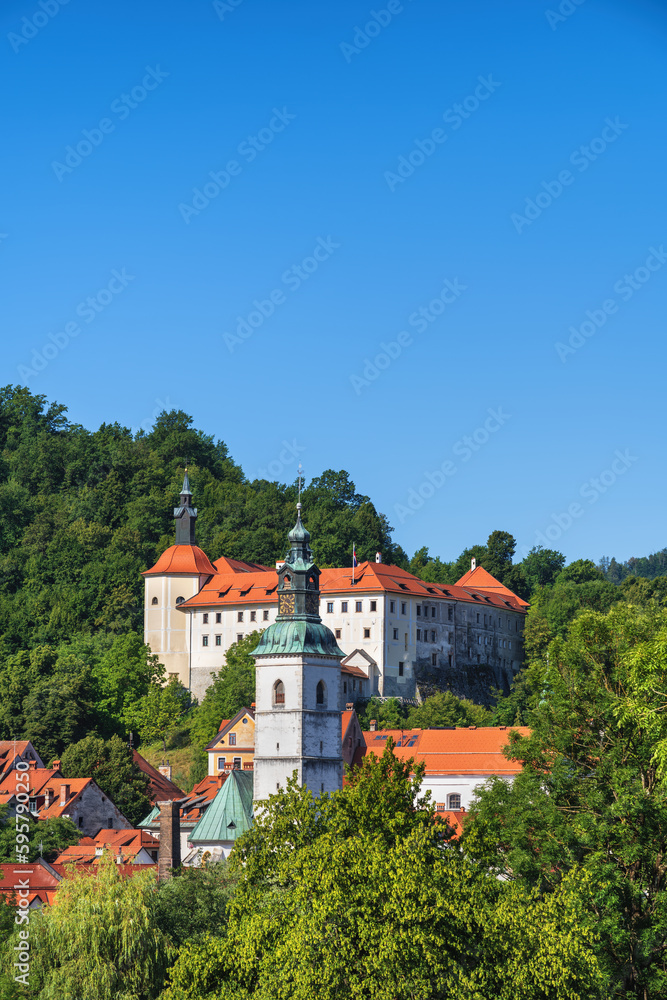 Town of Skofja Loka in Slovenia
