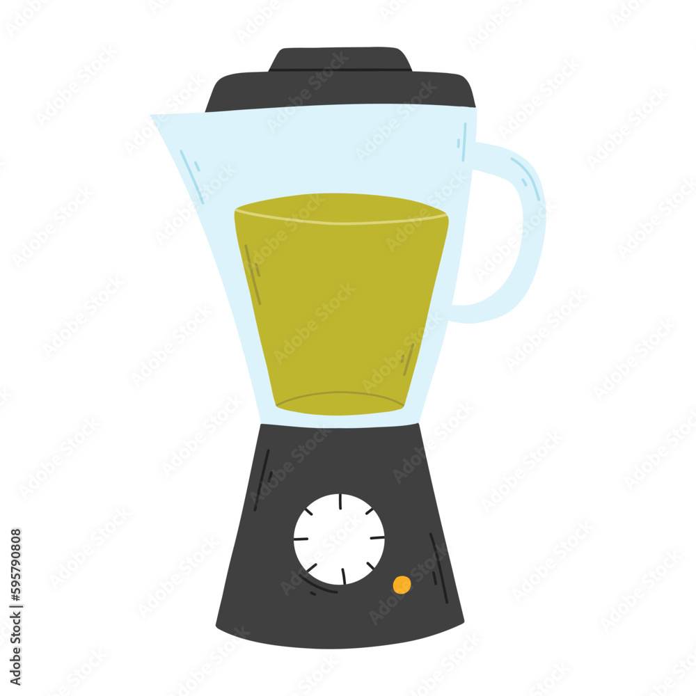 Smoothies in a blender. Flat style. Vector illustration. Hand drawn blender with smoothie, lemonade, cocktail. Detox smoothie. Smoothies in a blender. Flat style. Vector illustration. Hand drawn blender with smoothie, lemonade, cocktail. Detox smoothie.