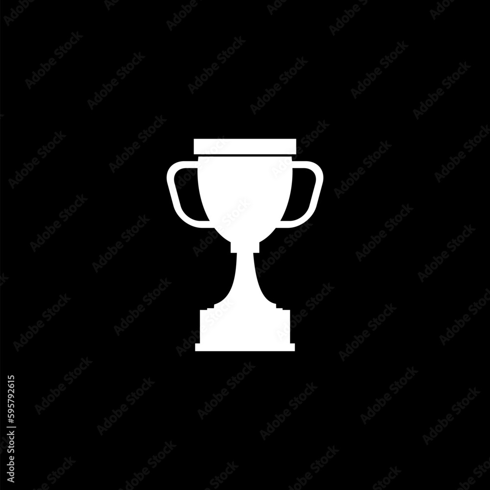 Champion cup icon isolated on black Champion cup icon isolated on black