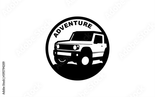 OFFROAD AUTOMOTIVE symbol with silhouette style for logo template, sign and brand.