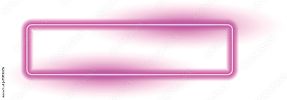 Abstract pink neon lighting rectangular frame Abstract pink neon lighting rectangular frame