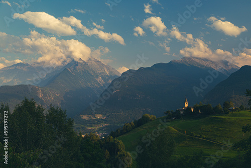 Wallpaper Mural Summer sunset in the mountains of Valle d'Aosta Torontodigital.ca