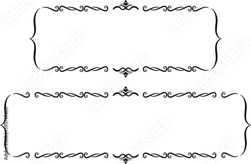 インド風の飾りフレーム。ベクターデータ。