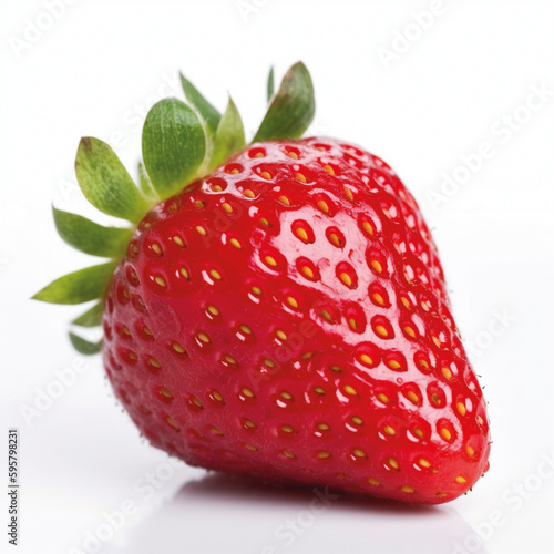 Juicy and Delicious The Perfectly Ripe Red Strawberry