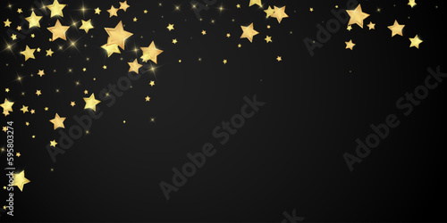Magic stars vector overlay. Gold stars scattered