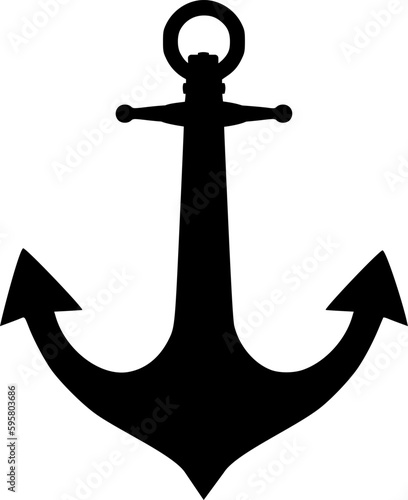 Silhouette eines Ankers