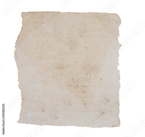 isolated photo of old blank gray grunge paper