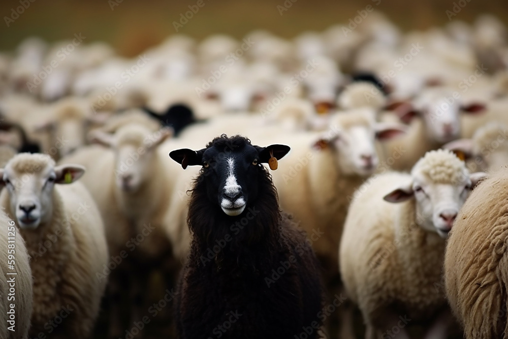 Obraz premium black sheep