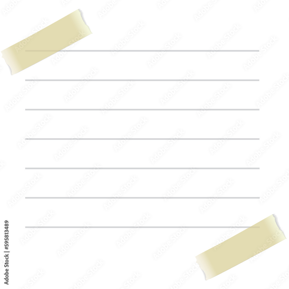 Paper sticky notes, memo messages, notepads and torn paper sheets ...