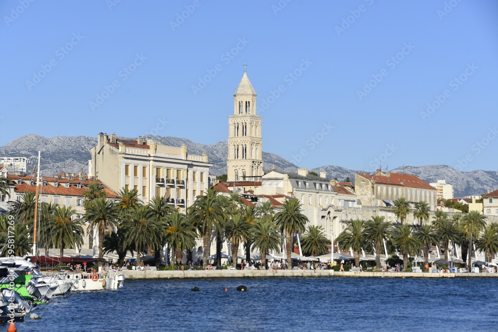 Split, a city in Croatia, old town, monuments,  architecture, view, travel, landscape, europe, holiday, 