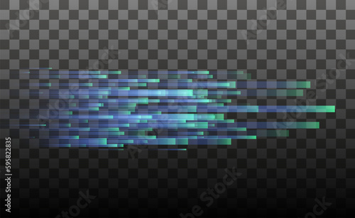 Abstract bright light streaks.