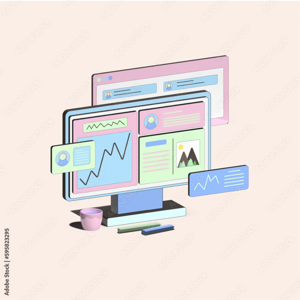 illustration of a laptop illustration of a laptop