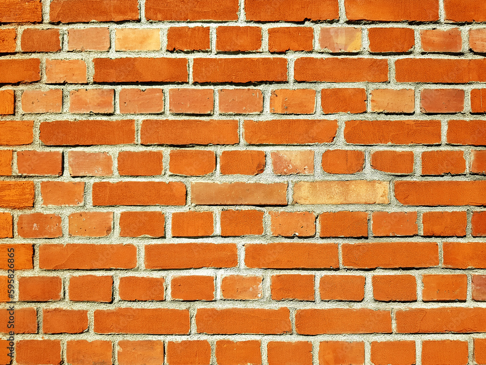 Obraz premium Red brick wall texture background.