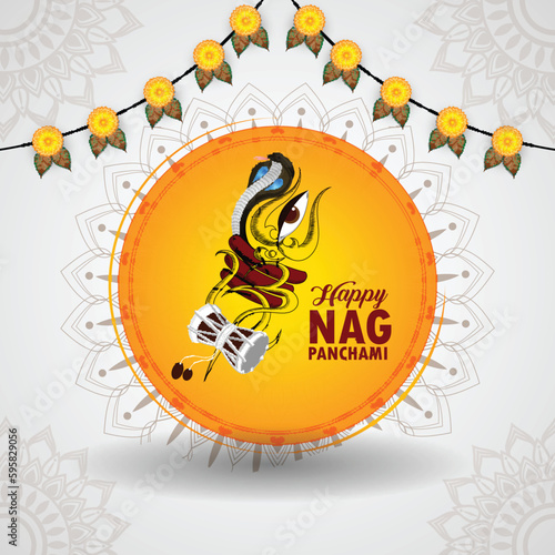 Happy nag panchami celebration background