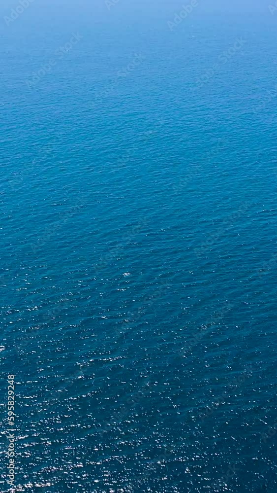 Blue sea with waves. Ocean skyline. Blue sea with waves. Ocean skyline.