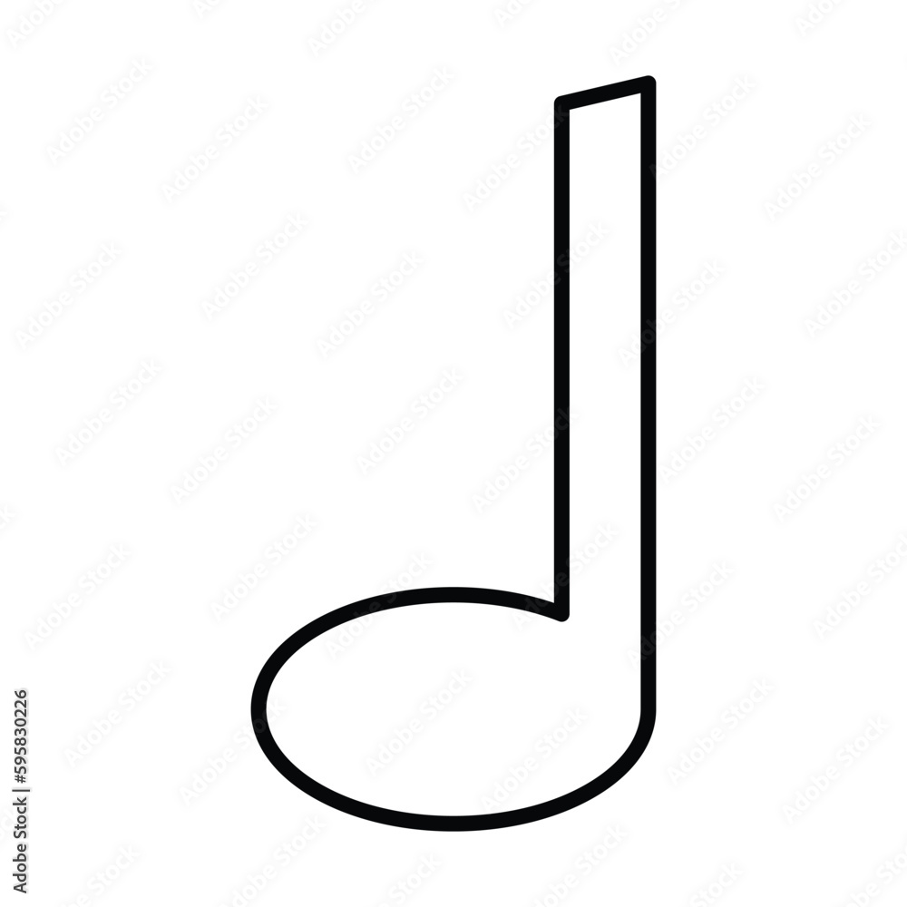 music note icon, music vector, note illustration music note icon, music vector, note illustration
