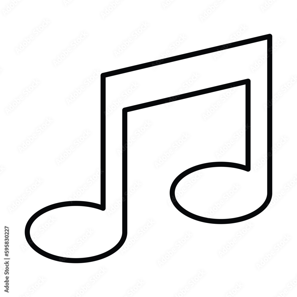 music note icon, music vector, note illustration music note icon, music vector, note illustration