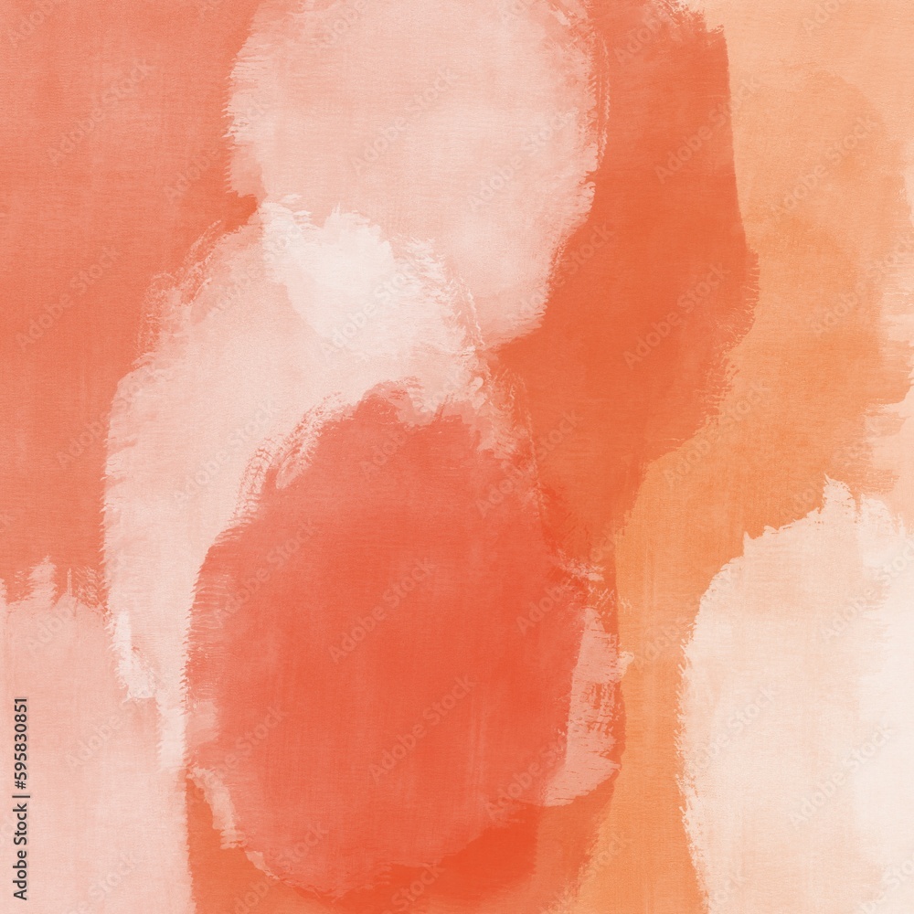 Fototapeta premium Orange Gouache Abstract Painting Background