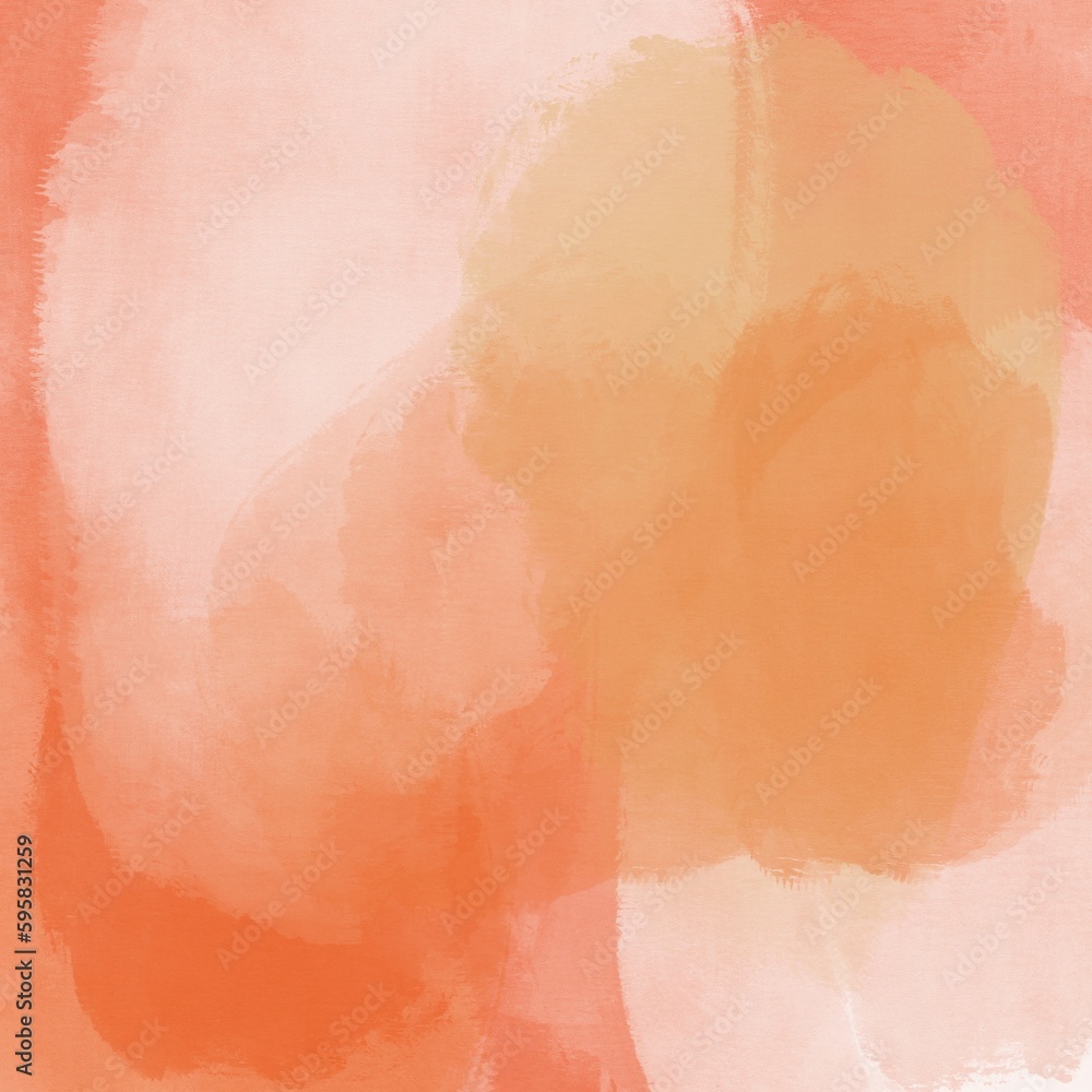 Fototapeta premium Orange Gouache Abstract Painting Background