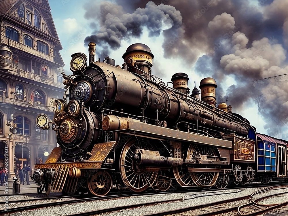 Naklejka premium Train