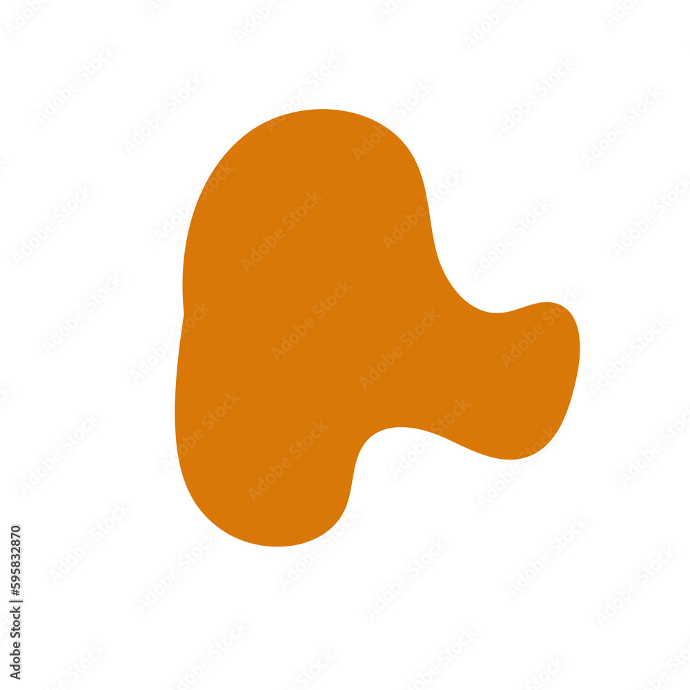 Orange Blob Abstract Shapes Orange Blob Abstract Shapes