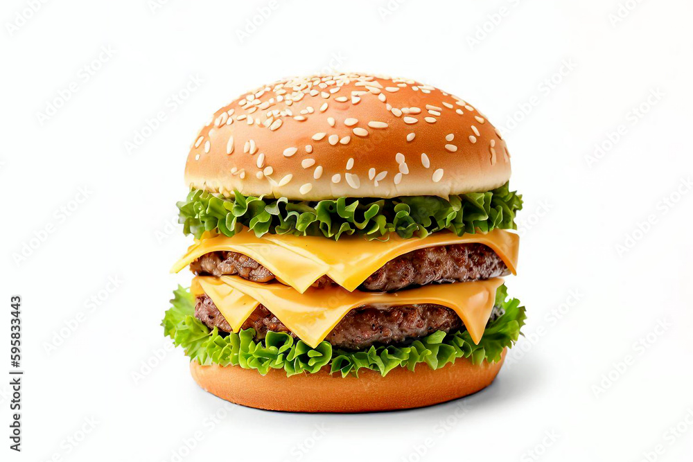 hamburger isolated on white hamburger isolated on white