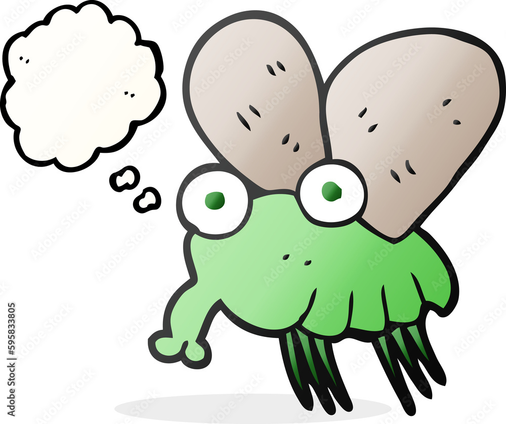 freehand drawn thought bubble cartoon fly freehand drawn thought bubble cartoon fly