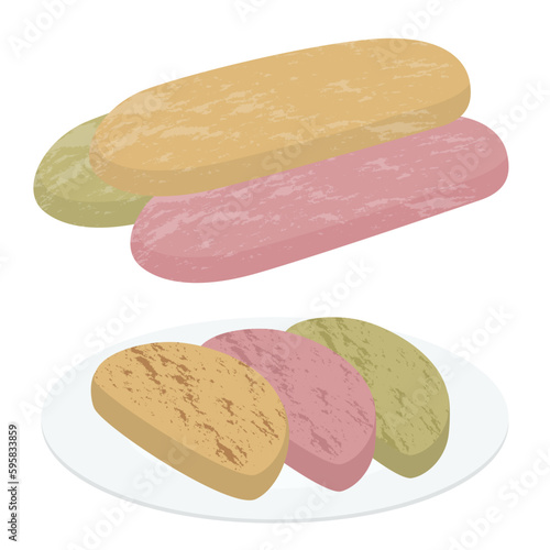 かんころ餅のイラスト