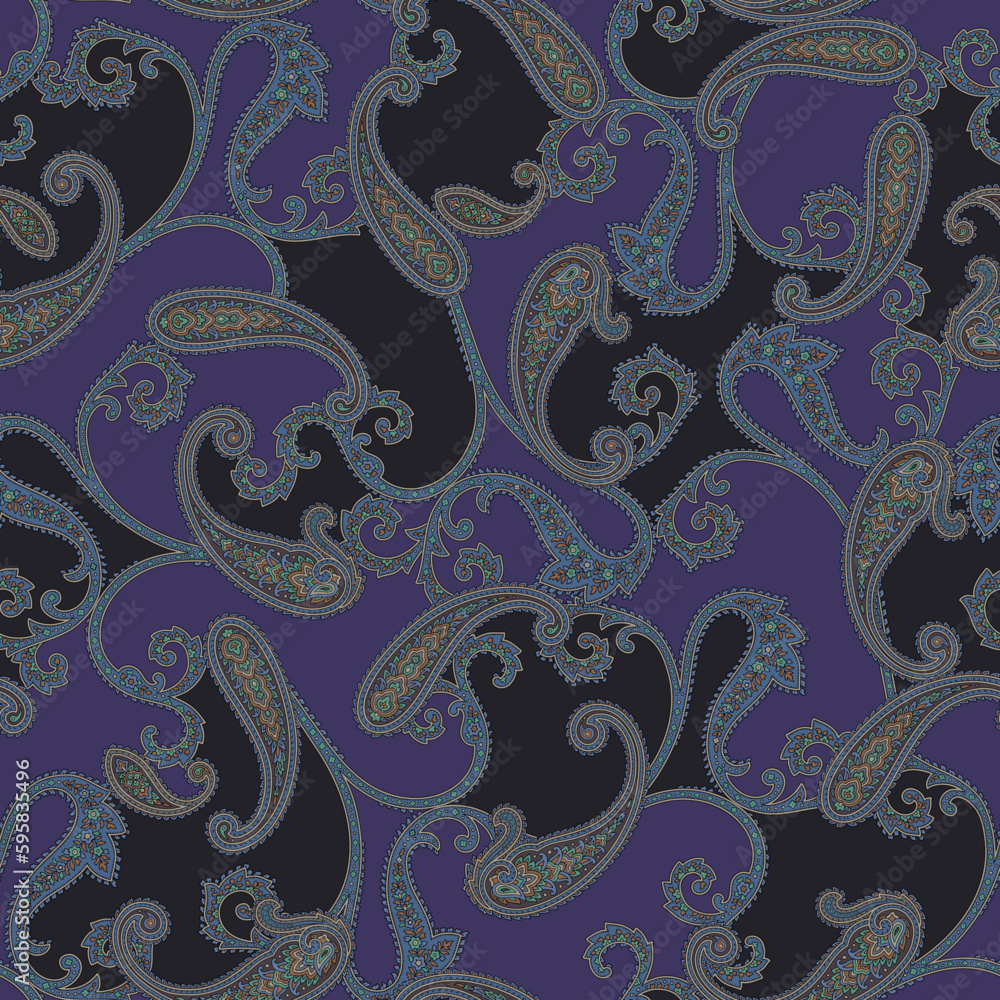 Fototapeta premium Beautifully seamless paisley pattern,