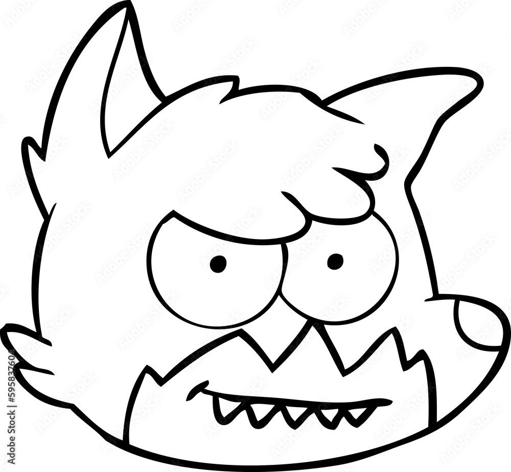 cartoon fox face