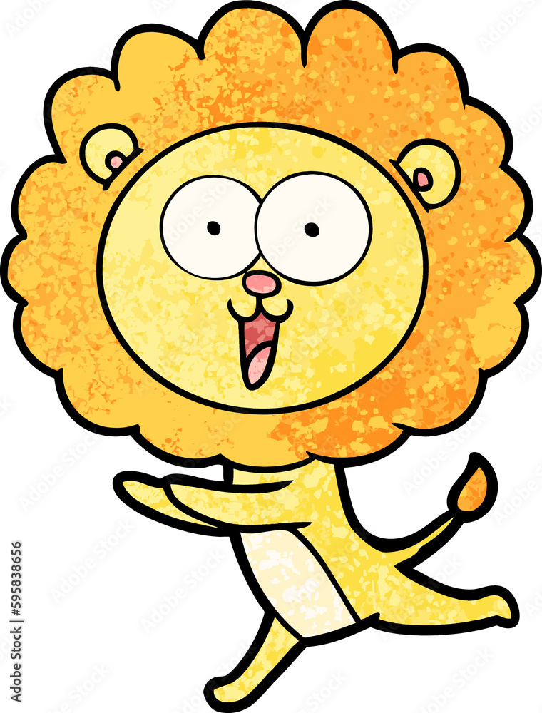 happy cartoon lion happy cartoon lion