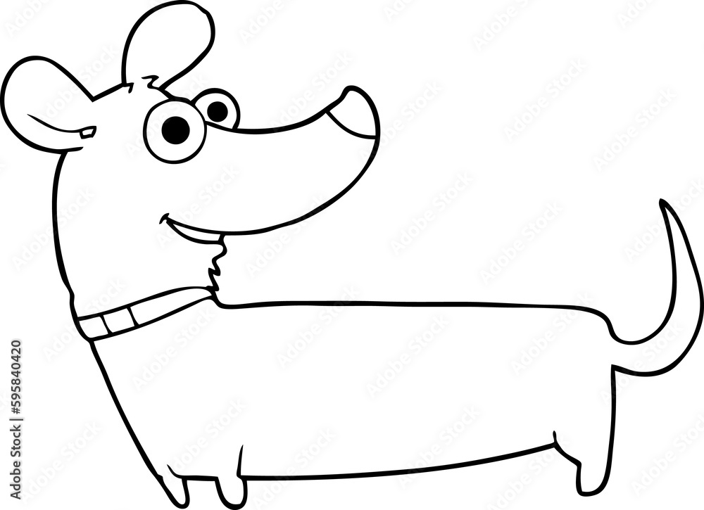 freehand drawn thought bubble cartoon happy dog freehand drawn thought bubble cartoon happy dog