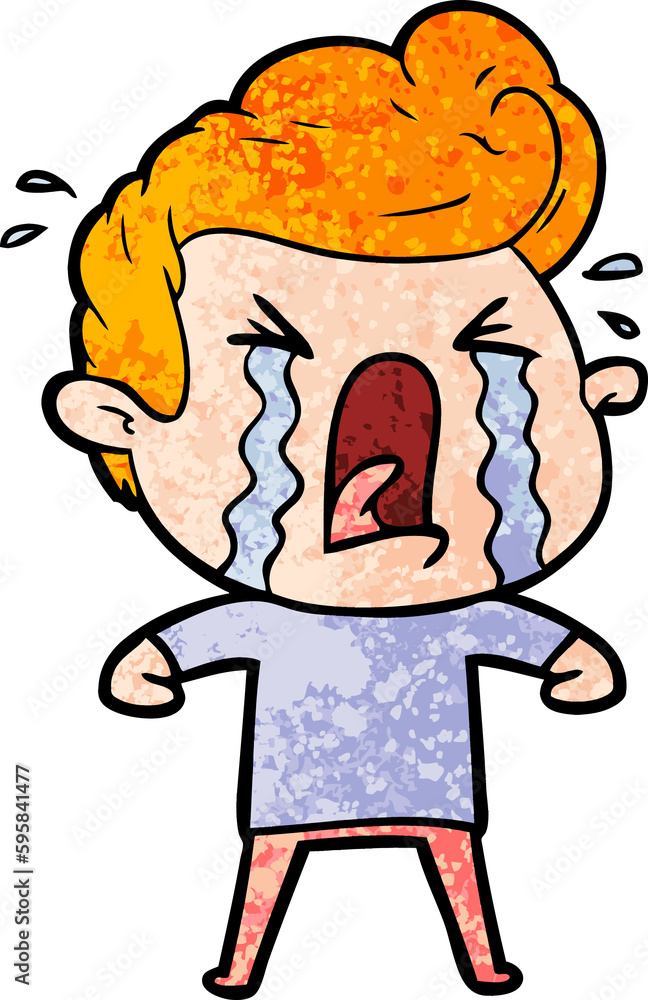 cartoon crying man cartoon crying man