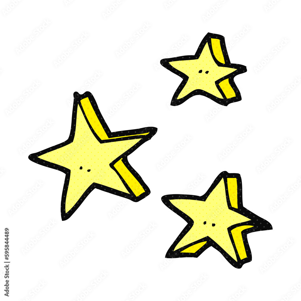 Obraz premium freehand drawn cartoon decorative doodle stars