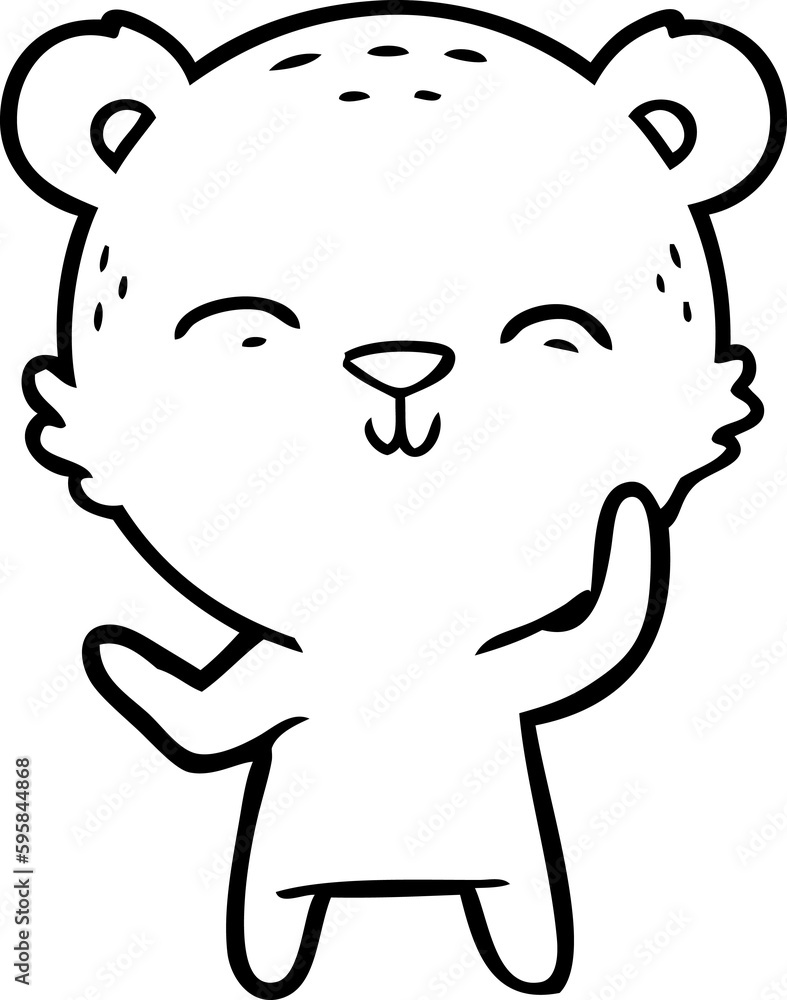 happy cartoon bear happy cartoon bear