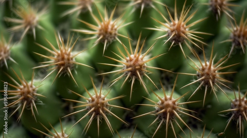 spines on cactus close up background