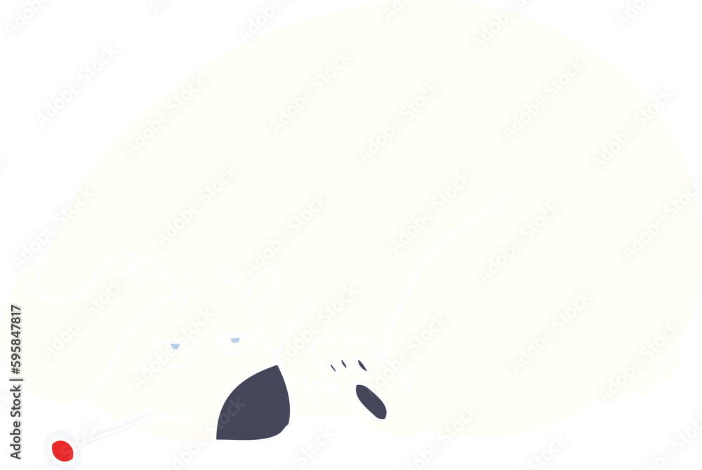 ill polar bear flat color style cartoon ill polar bear flat color style cartoon