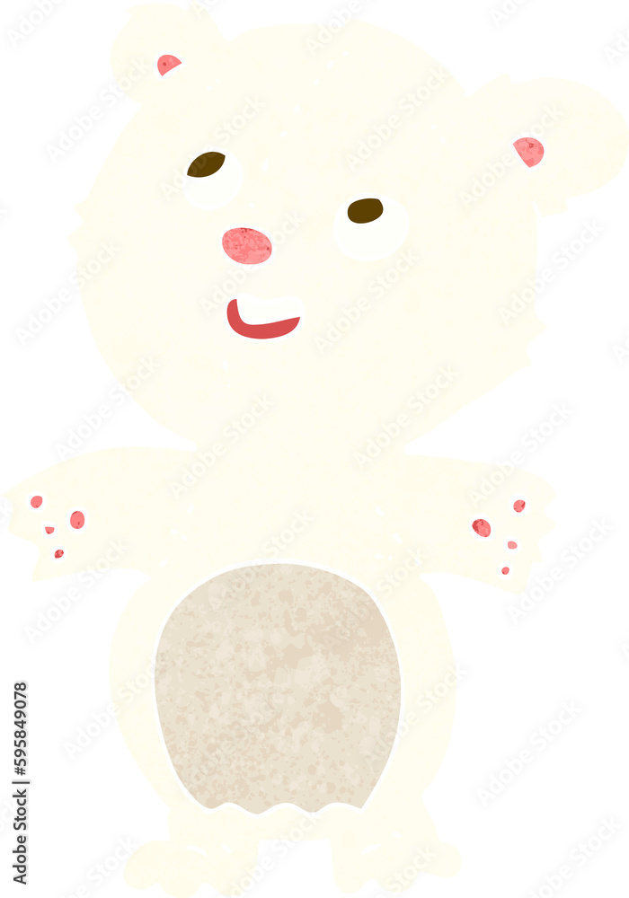 cartoon happy little polar bear cartoon happy little polar bear