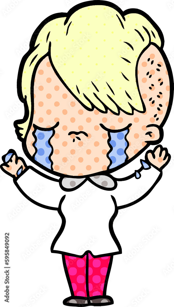cartoon crying girl cartoon crying girl