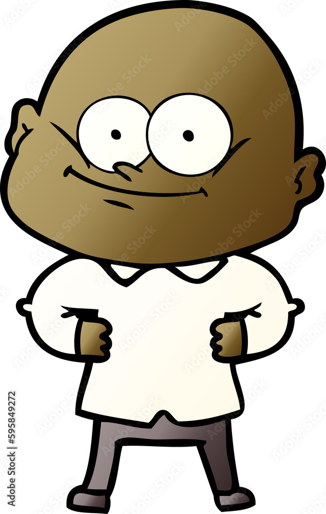 cartoon bald man staring cartoon bald man staring