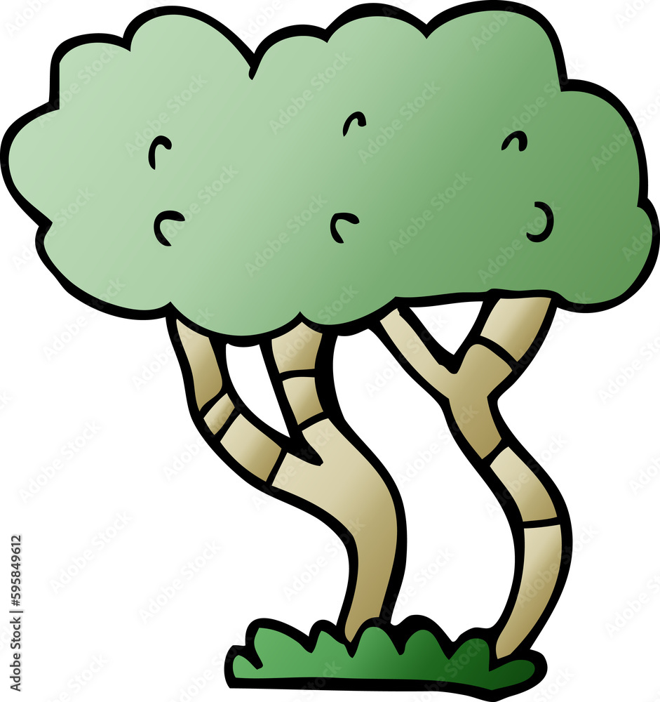 cartoon doodle tree cartoon doodle tree