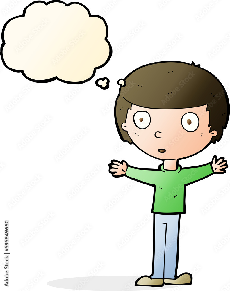 cartoon surprised man with thought bubble cartoon surprised man with thought bubble