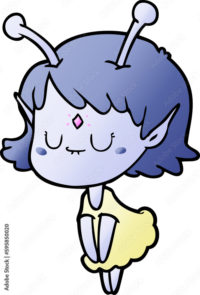 cartoon alien girl cartoon alien girl
