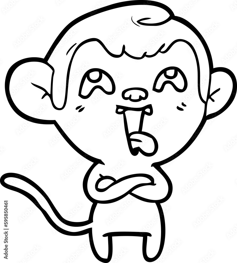 crazy cartoon monkey crazy cartoon monkey